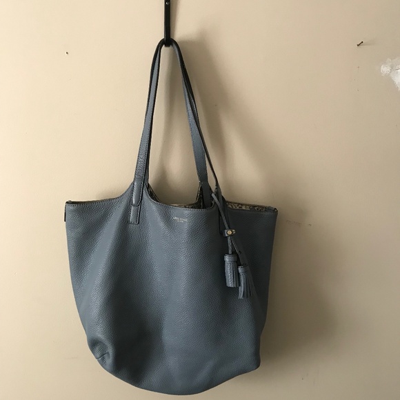 Henri Bendel Baby Blue Large Reversible Tote - Picture 1 of 5